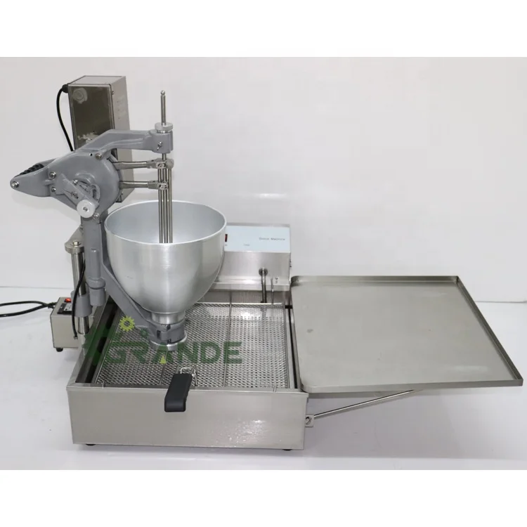 Mini Cheese Donut Deep Fryer 3 Shape Lokma Donut Ball Pon De Ring Mochi Commercial Donut Machine