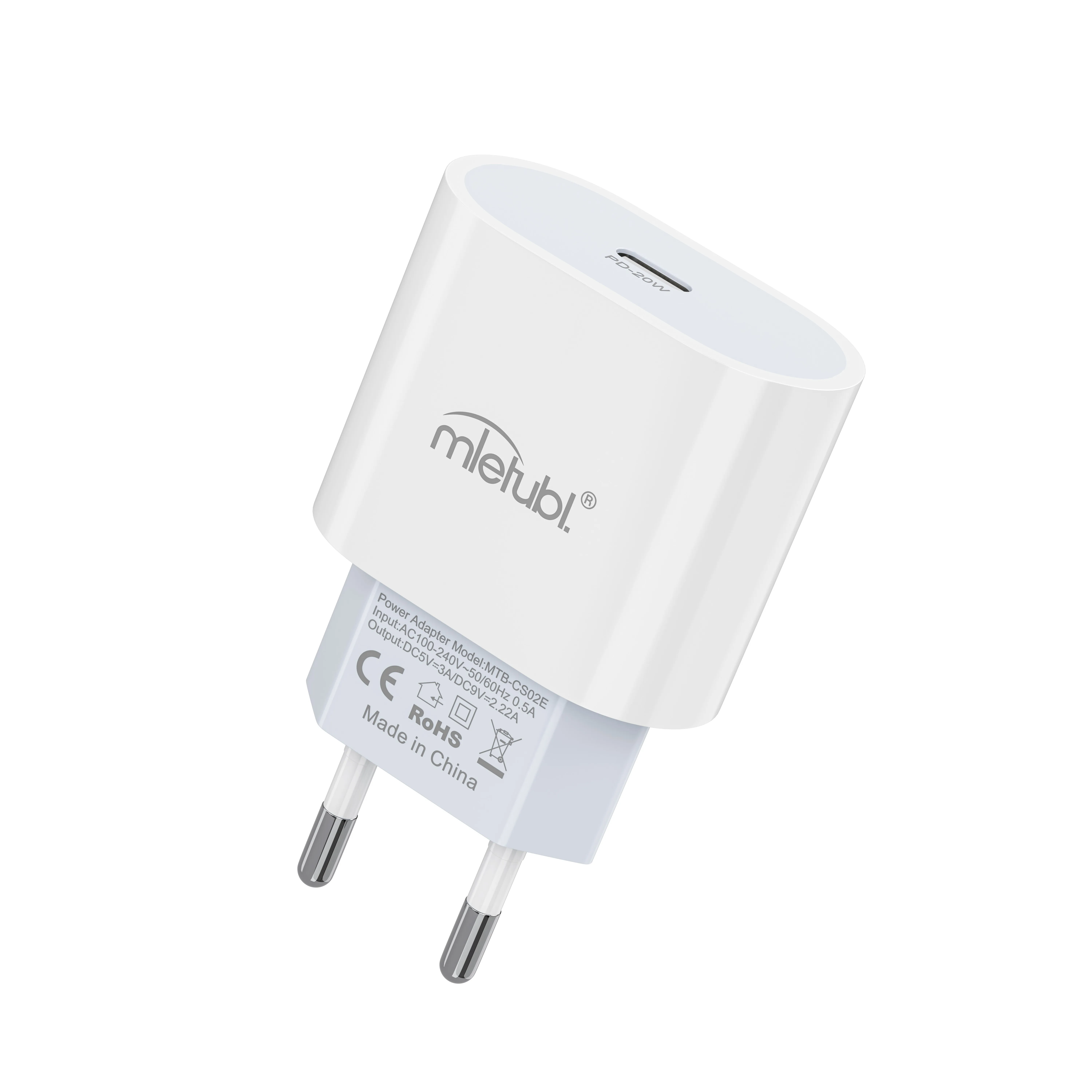 Wall Charger  CS02  with Type-C PD  20W Fast Wall Charger