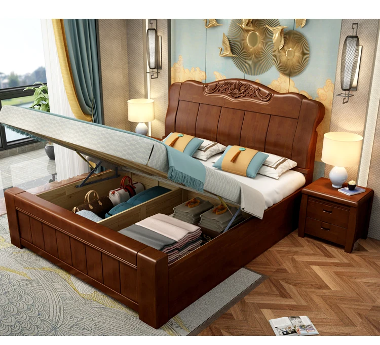 Shop Our Chinese Style Solid Wood Beds for Minimalist Bedrooms