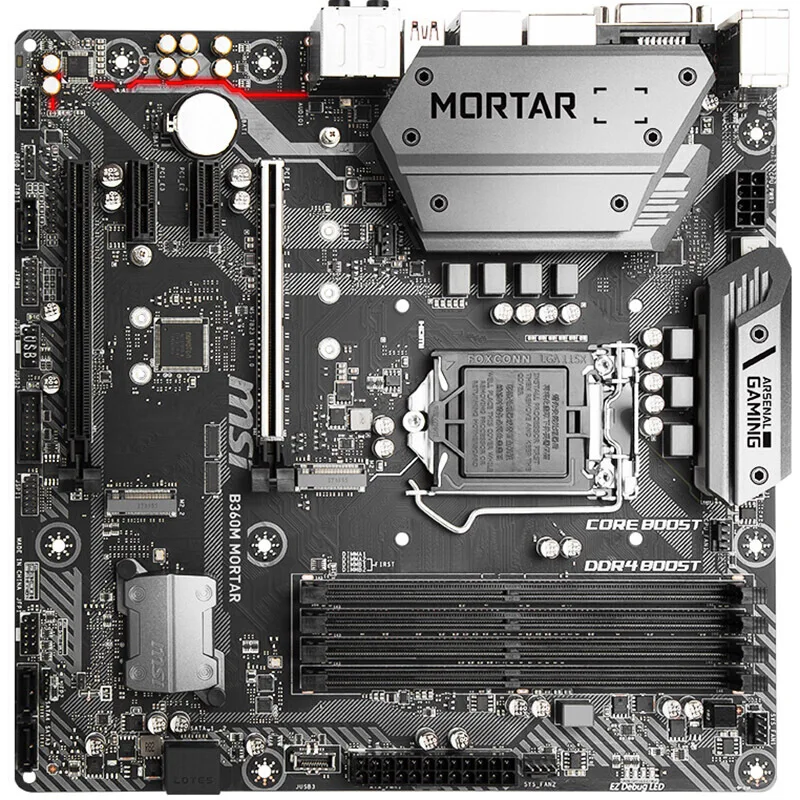 MSI B360M MORTAR マザーボード+intel i5 9400f MSI B360M