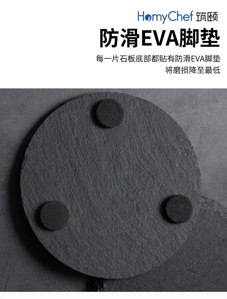 Slate Coasters Bulk.round Black Absorbent Square Cute Blank Tea