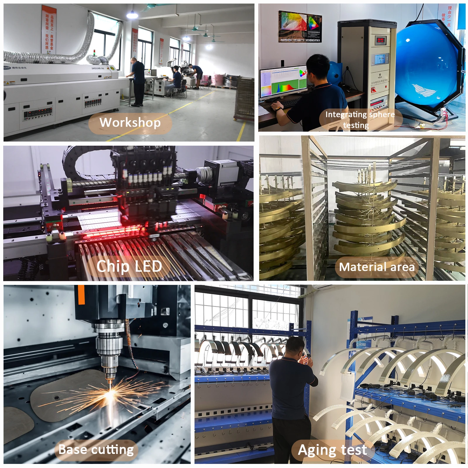 FOSOTO Envio Rápido - Luminária de Chão LED Meia Lua para Extensão de Cílios - Ideal para Salões de Beleza, Criando Ring Lights para Extensões de Cílios e Manicures_voghion.com