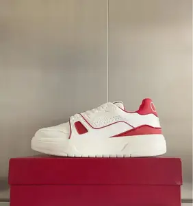 Women Luxury Leather Sneakers Breathable Design Height Increase with Genuine Leather/Rubber Midsole & Outsole for Year Walking