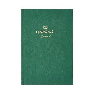 Custom Logo A5 PU Leather Notebook Gratitude Journals for Elegant Writing