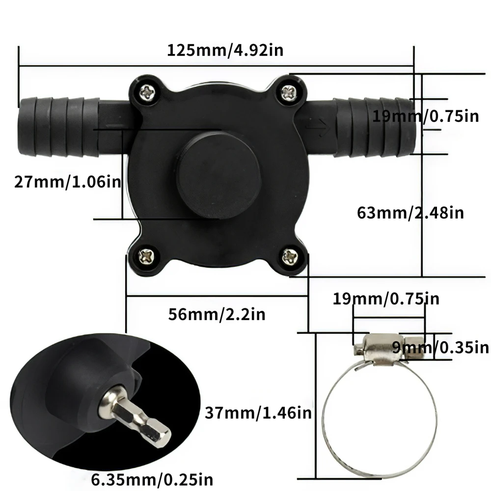 Electric Drill Pump Portable Mini Hand Self-priming Liquid Transfer Pumps Diesel Oil Fluid Water Pump Home Garden Outdoor Tool