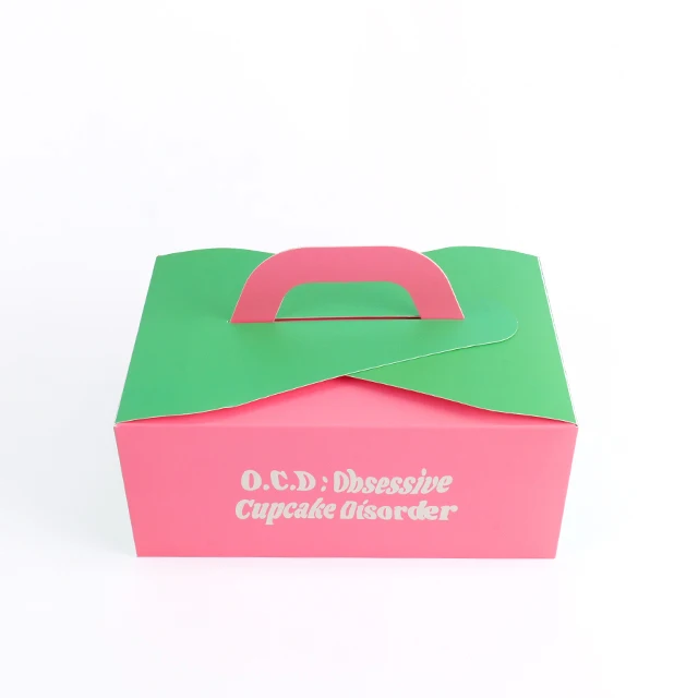 Wholesale Customized Logo Paper Boxes For Baked Goods Packaging With Insert food grade cupcake package box factory