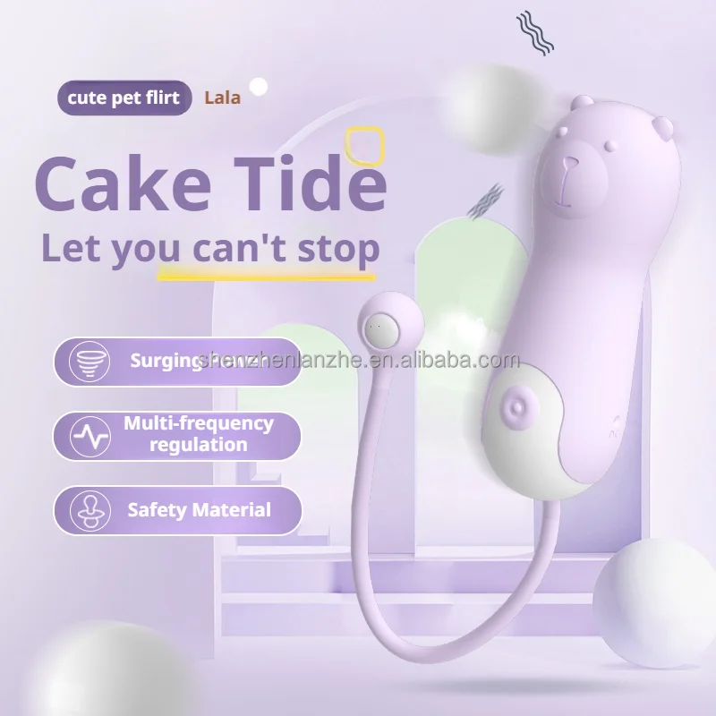 Amoura clitoral vibrating egg vibrator in silicone material