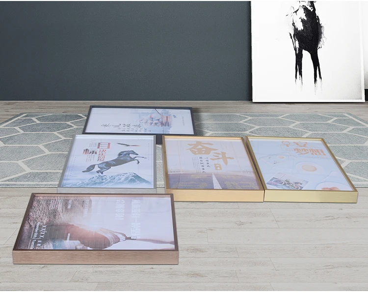 Custom Size Manufactory Simple Classic Modern Poster Frame Aluminum