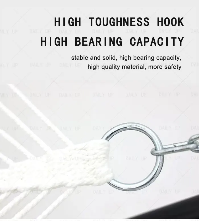 Portable Single Person Hammock With Wear-Resistant Fabric Breathable Comfortable Hammock For Outdoor Park Camping Hiking Leisure