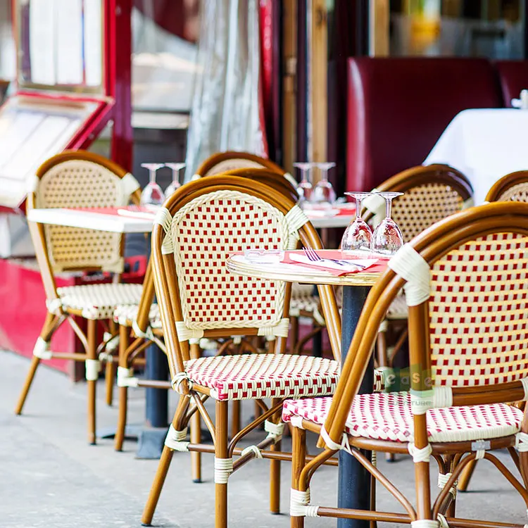 restaurant outdoor bistro chairs