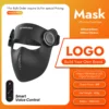 Máscara LED con Control por Voz (Negra)
