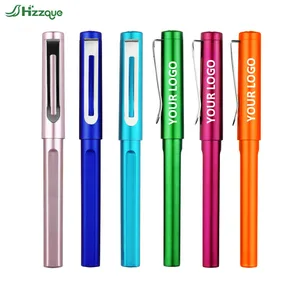 Gel Pen Set Custom Logo Office Supply Featuring Multiple Blue Red Orange Gold Purple White Green Made Plastic