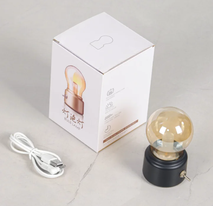 2021 Retro Sensor Nightlights Retro Classic Trend Usb Rechargeable Energy Saving Led Bulb Night Lamps