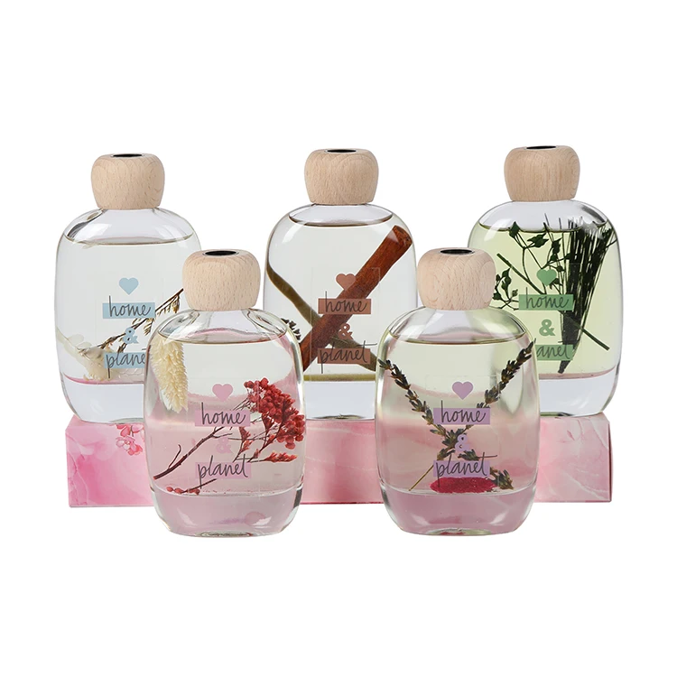 product perfect  reed diffuser gift set  premium wood lid glass bottle  natural rattan sticks  holiday home  office decor gift-7