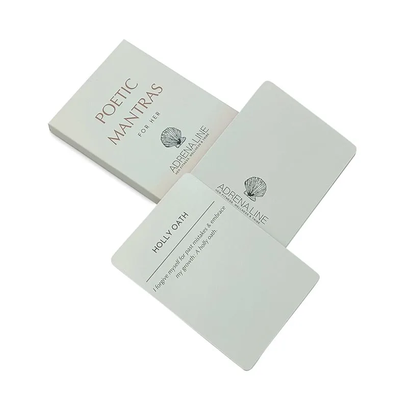 Customized Design Stationary A6 Cards Self Love Mental Health Inspirational Positive Affirmation Cards