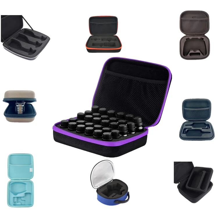product eva pack black eva hard shell electronic beauty device case with zipper waterproof  portable for travel and camping-8