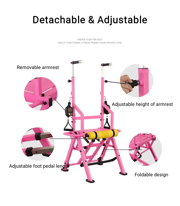 Wholesale Home Gym Equipment Multifunctional Half Power Rack Power Cage Squat Rack Foldable Exercise Bench Press Rack details