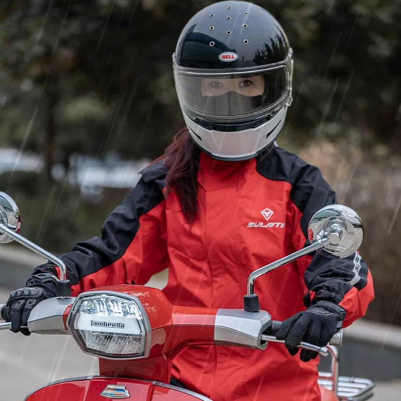 SULAITE Plus Size Waterproof Raincoat - Ideal for Motorcycle Riding