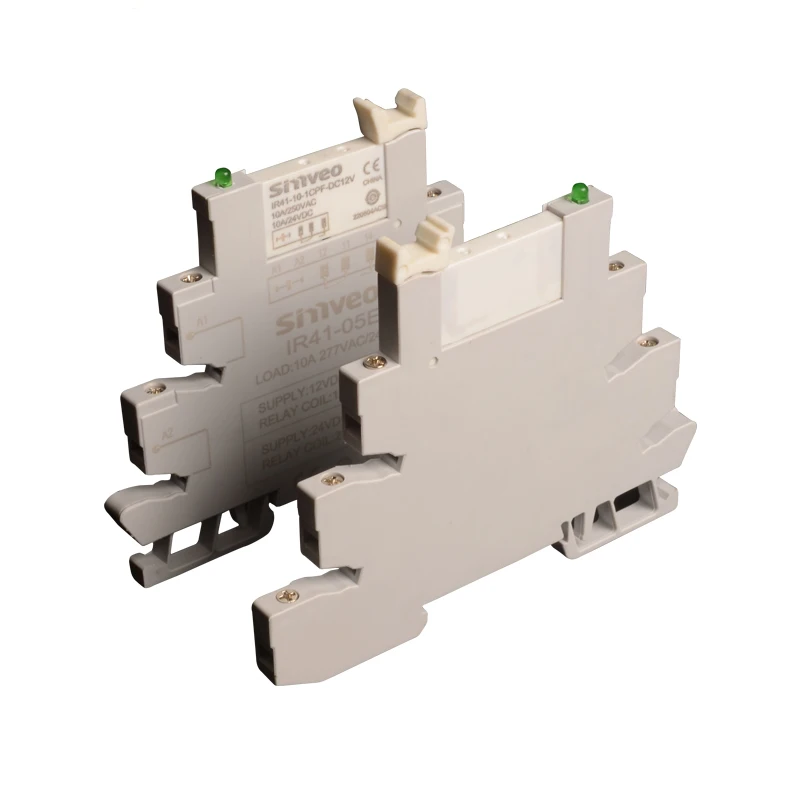 New Product Din Rail Relay Module Load 10a 277vac Interface Relay Coil