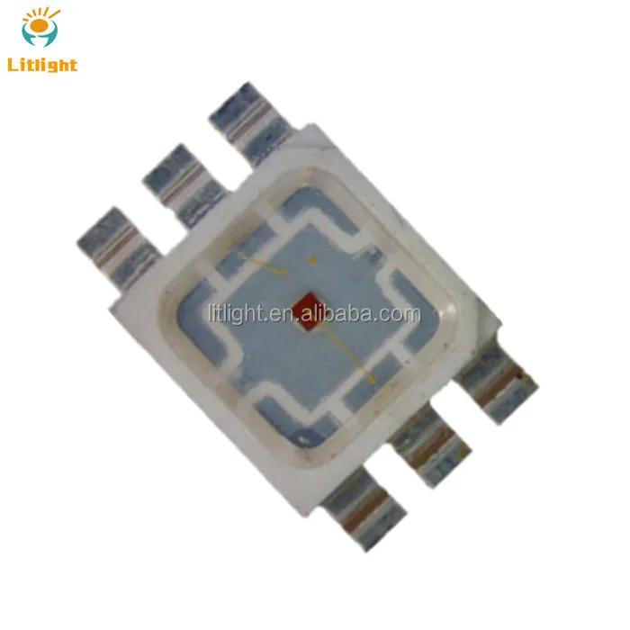 High Power Led Diode PLCC-6  Red Green Blue 3in1 6 Pins 3W 9W 8090 SMD RGB LED Chip, Warm/cool White 9080 9218 5074 Lamp Beads