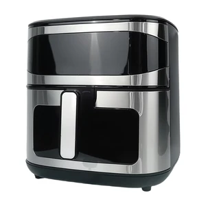 2000W Smart 8L Electric Air Fryer Digital Control Touch Screen Stainless Steel US Plug 220V Oven for Cooking