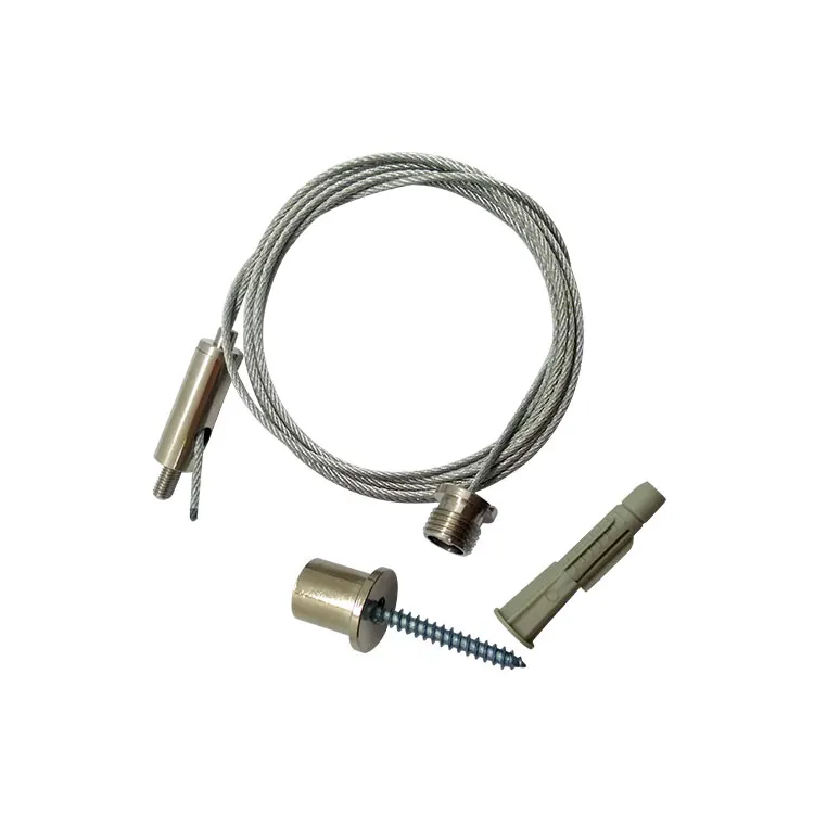 Acoustic Ceiling Grid Type Lighting Suspension Steel Wire Cable Kits Luminaire Wire Mounted Hanging Kit