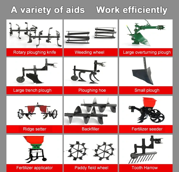 High Quality Field Cultivator Hilling Cultivator Motorcycle Cultivator