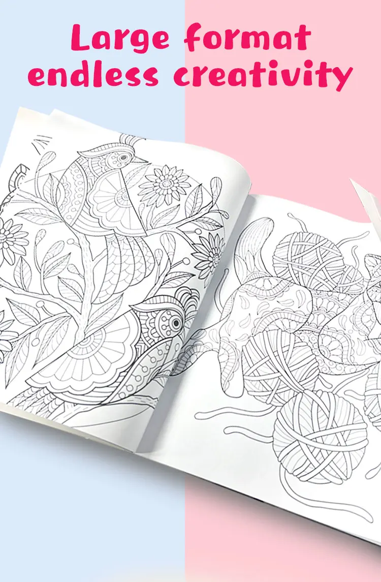 product custom unique drawing activities adult coloring books for women mental health-12
