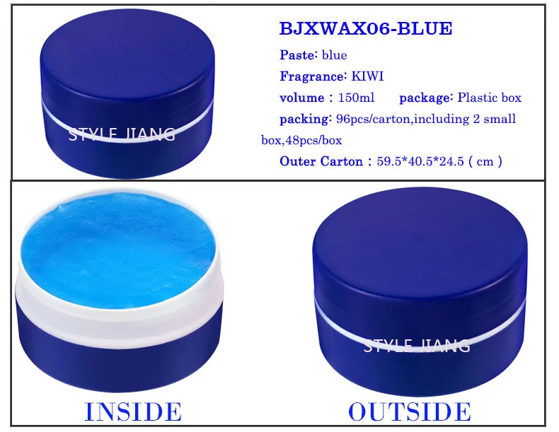 150ML Strong Hold Men Hair Wax Gel Firm Edge Control Hair Pomade Hair Styling Products