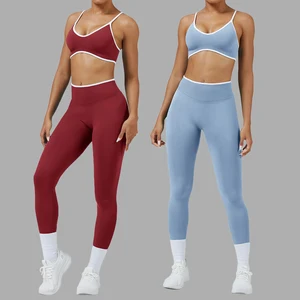 High Quality Women's Seamless Yoga Set Quick Drying Breathable Fitness Features Elastic Waist Closure Optimal for Running Sports