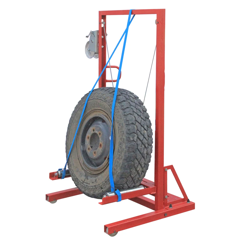 TFAUTENF 120 kg Lifting Capacity Mechanical Truck Tire Lifter for Truck Tyre Lifting