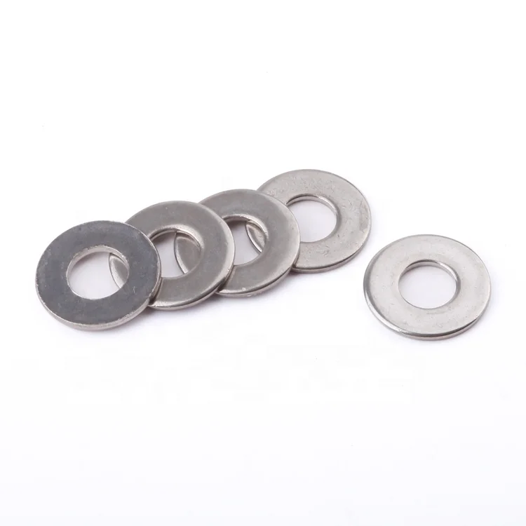 DIN9021 factory price round metal washers plain penny ring stainless steel flat washer fastener