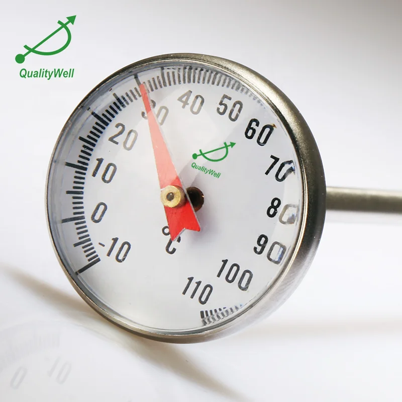 Cocktail Bimetal Thermometer with Spoon for Mixing Wine
