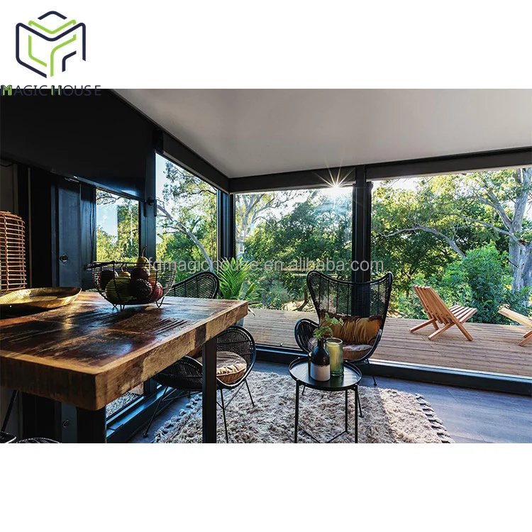 Expandable Container House with Large Window - Bright, Ventilated, Scenic View