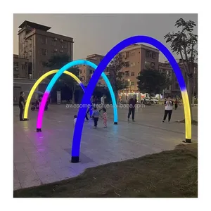 Infinity LED Arch Half Hypaethral Moon Light IP65 Rainbow Moons for Home Wedding & Landscape Decoration for Christmas