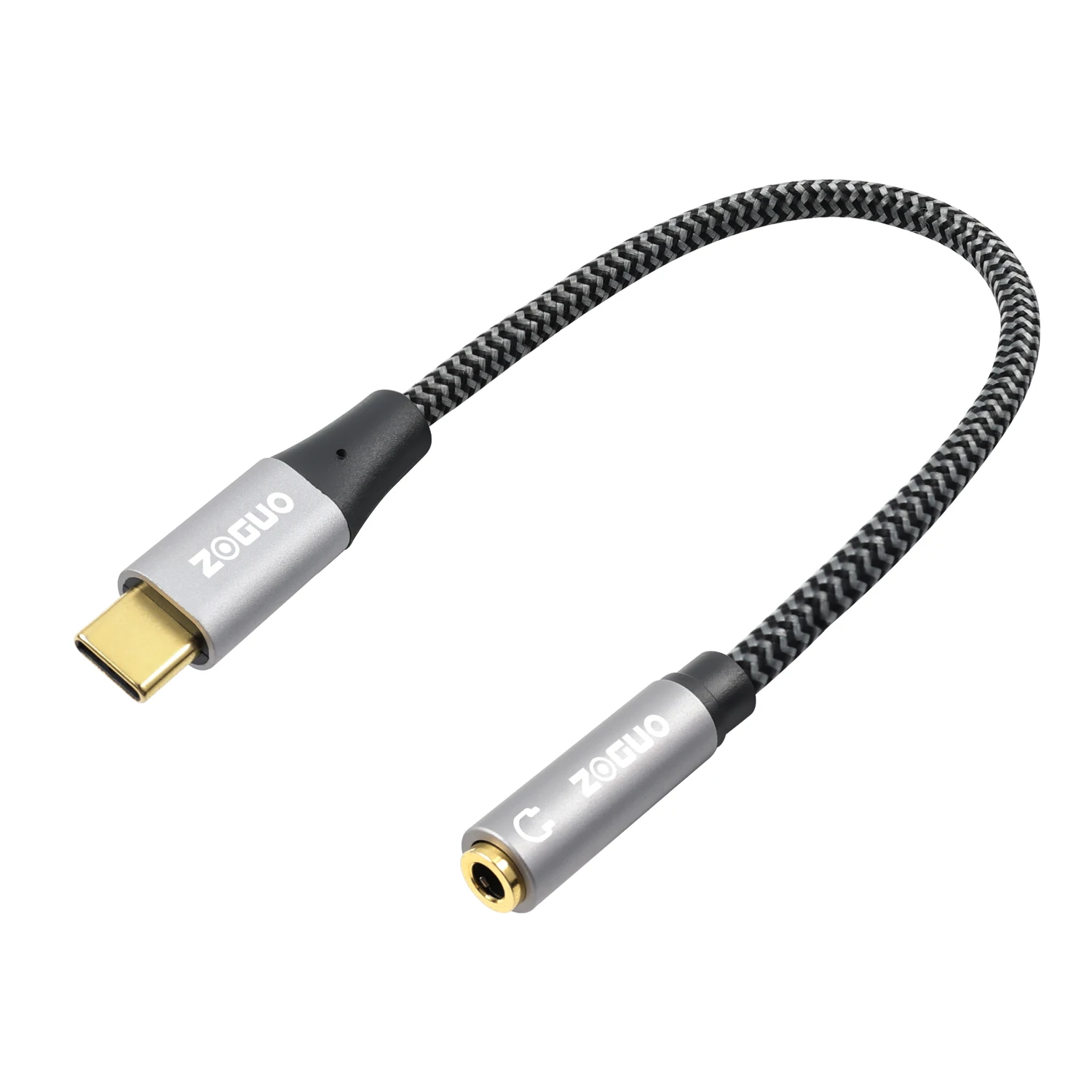 USB CM to 3.5mmF HIFI Stereo Sound Adapter/Converter 5m PVC Jacket Cable for Smartphone Laptop Tablet Car Video System Speaker