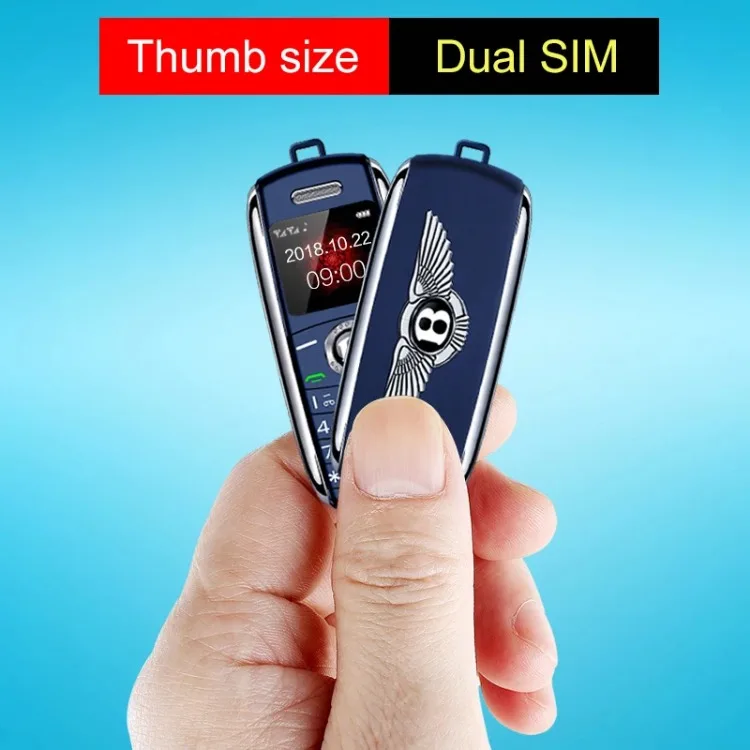 Cute Mini Car Key Mini Phone Dual Sim Card and Keypad Magic Voice Dialer MP3     Mobile Cellphone