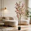 Albero di Ciliegio Sottile a Fili Multipli Rosa Chiaro 180 cm