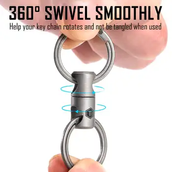 KeyUnity KA15 Titanium Alloy Keychain Key Ring Connector