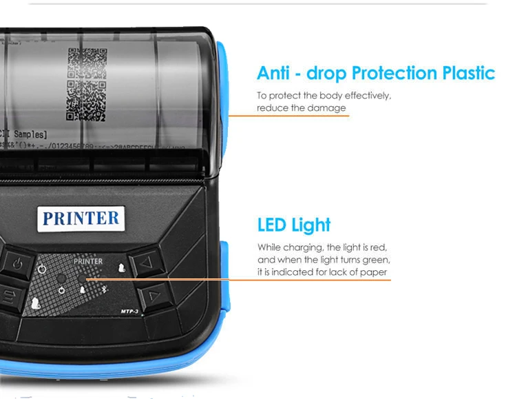 Fast Delivery 80mm Wireless Blue Tooth Thermal Printer Portable 3 Inch for POS System