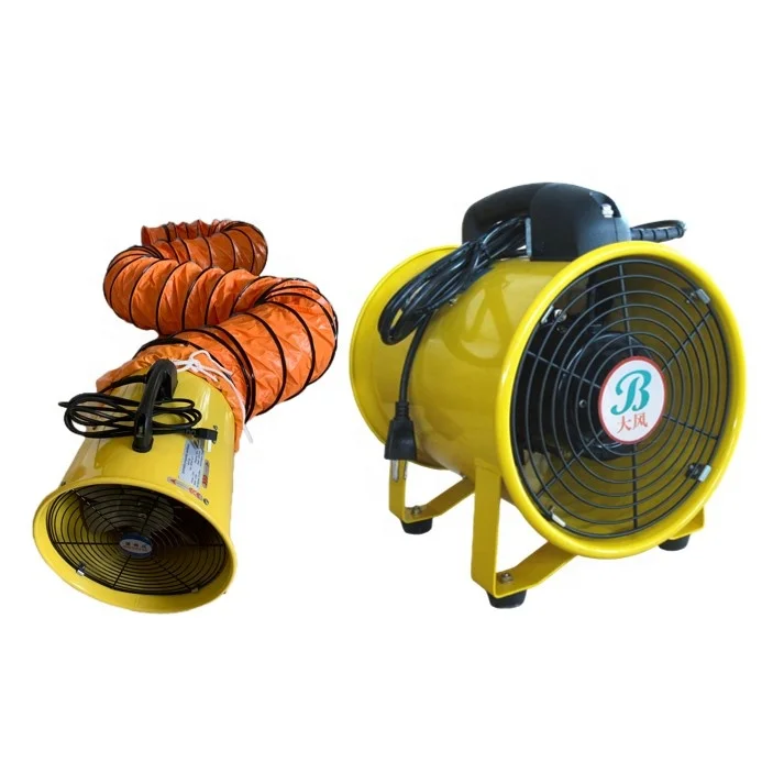 200mm Industrial Portable Ventilation Axial Flow Fan 0.23kw 1680M3/h ...