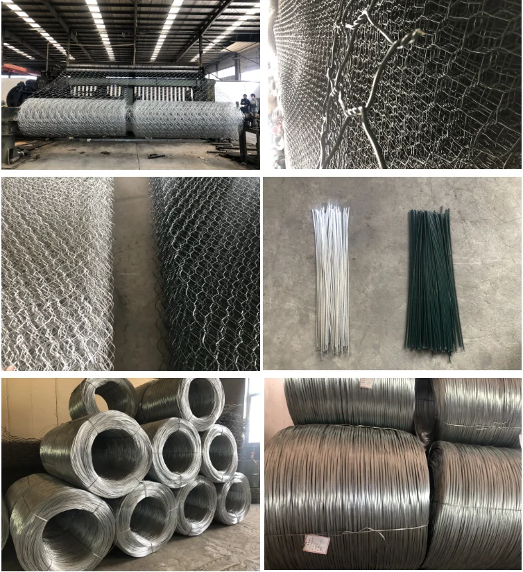 Factory Galvanized Gabion Basket Pvc Coating Gabion Wire Mesh River ...