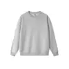 Estilo de cuello redondo-Gris jaspeado