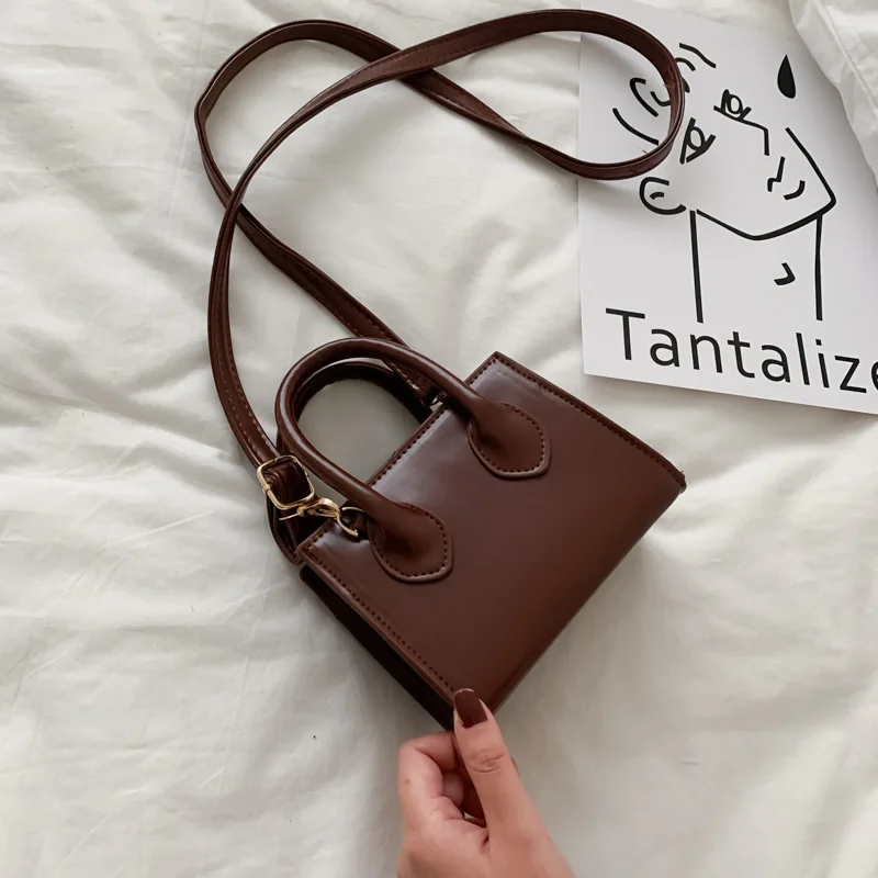 Fashion Women's Small Crossbody Bag PU Leather Messenger Bags Zipper Handbags Luxury Designer Purse Summer Travel Bag for Female