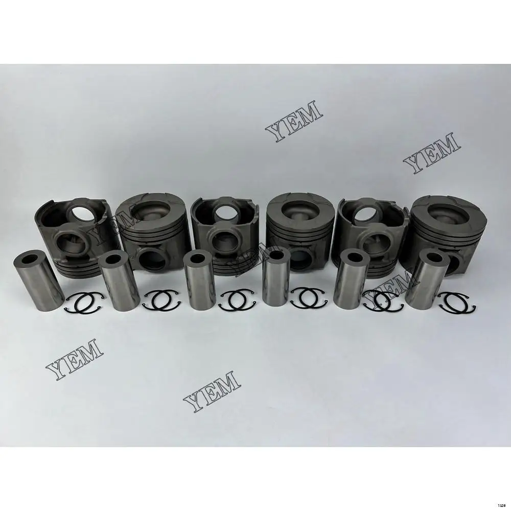 6D140 Engine Piston Kit With Piston Pin 6261-31-2130 for Komatsu Engine Rebuild Repair Aftermarket Parts