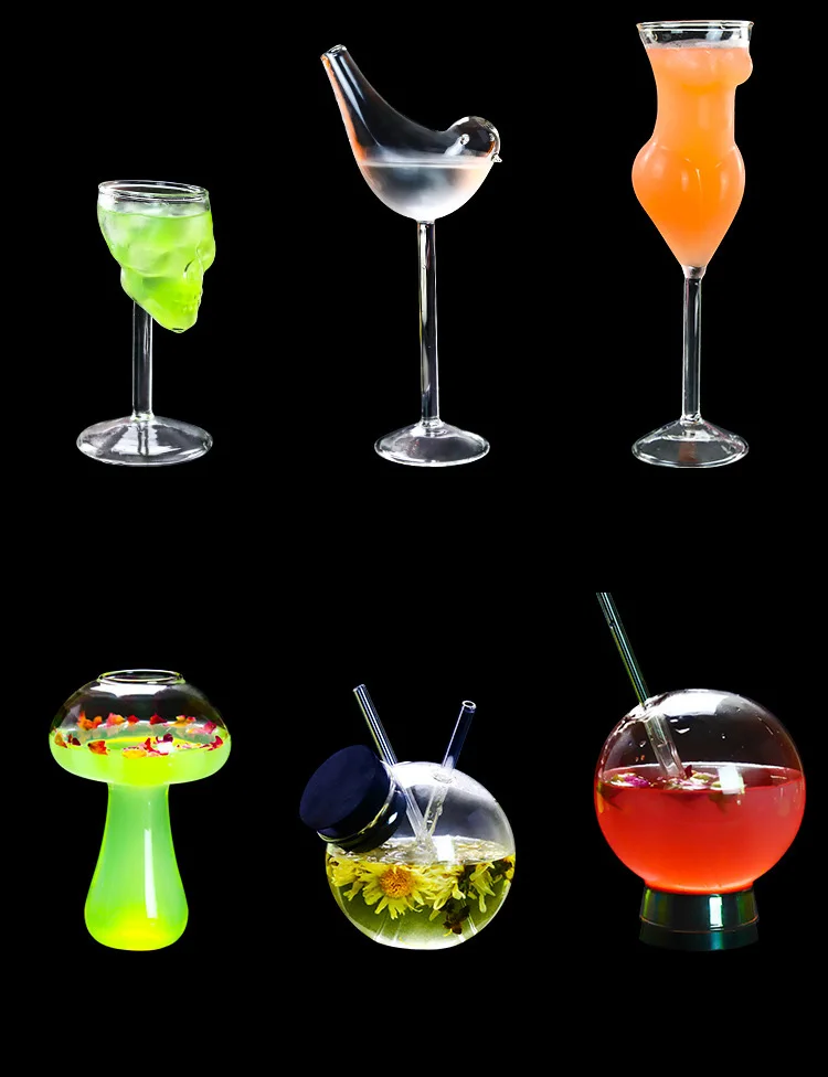 Unique Martini Bar Glassware Cocktail Glasses Bird Wine Glass Buy