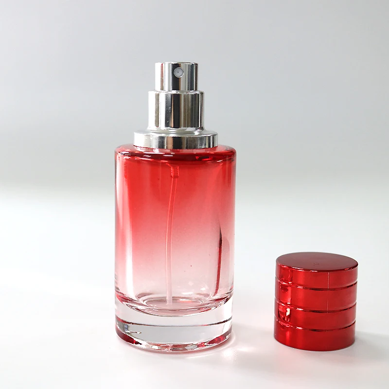 Wholesale Luxury Gradient Clear 30ml 50ml Mini Fragrance Round Empty