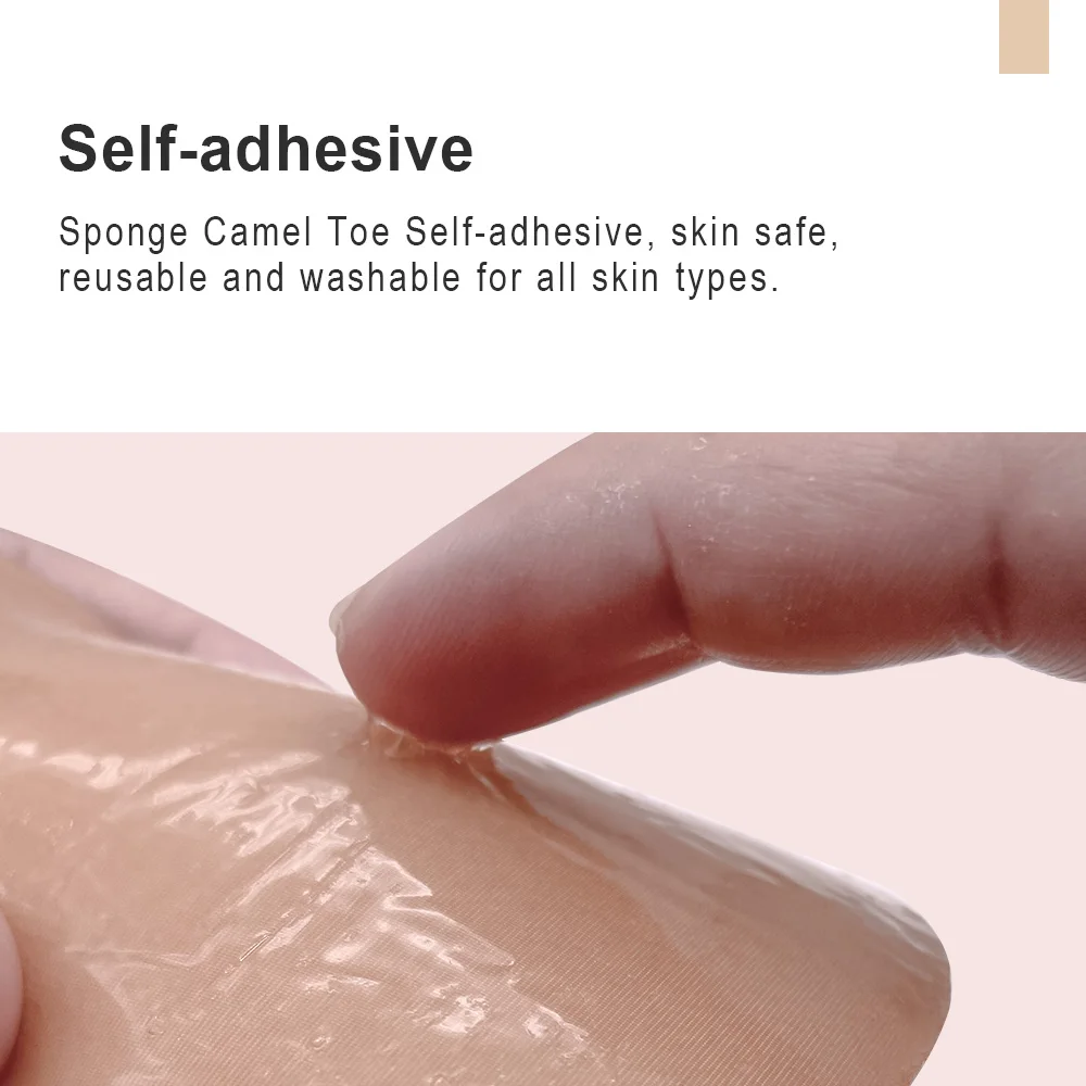 Invisible Adhesive Silicone Camel Toe for Bikini No Camel Toe Hacks Solid Pattern Swimsuit Panties