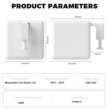 Tuya Smart Fingerbot Bluetooth Fingerbot Télécommande Commande vocale