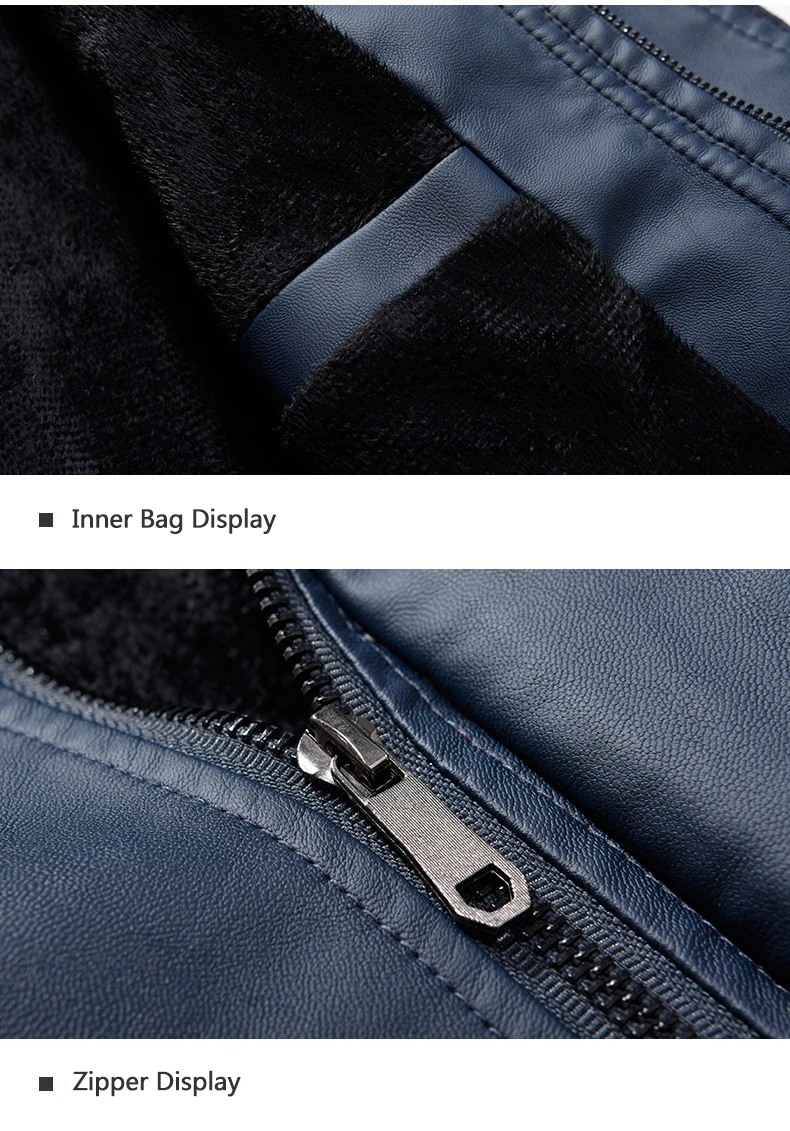 2024 New Arrive Solid PU High Quality Stand Collar Leather Jacket For Men_voghion.com